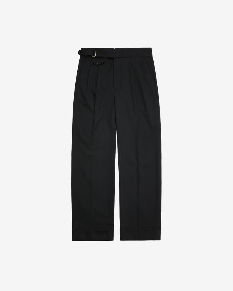 Solti Two Pleats Side Trousers (Black)
