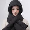 The Cap Lightweight Pastel Padded Muffler C1 Black