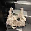 New Nylon Solid Zipper Large Capacity Casual Tote Bag 2026 Hot Sale Sweet Versatile Bags Daily Commute Versatile Crossbody Bags
