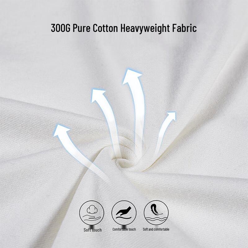 Zengzhi Men's 300g Heavyweight Loose Fit Short Sleeve T-Shirt