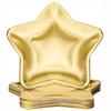 30Pcs Star Shape Paper Plates, Disposable Dinnerware Dessert Food Plate, Golden Tableware for Birthday Wedding Chris Party Decor