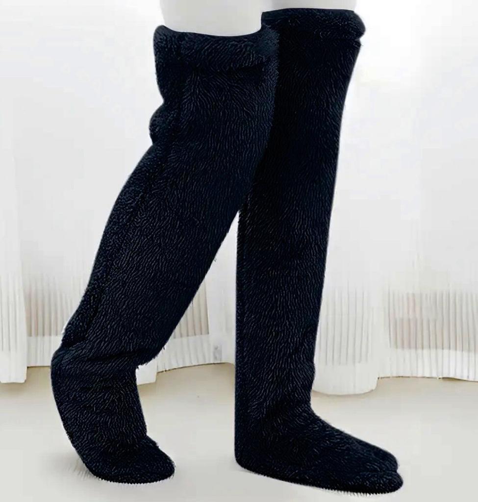 Cold Legs Teddy Bear High and Long Leg Floor Socks Warm Feet Thick Goose Down Leg Warmers Knee Pads Sock Covers