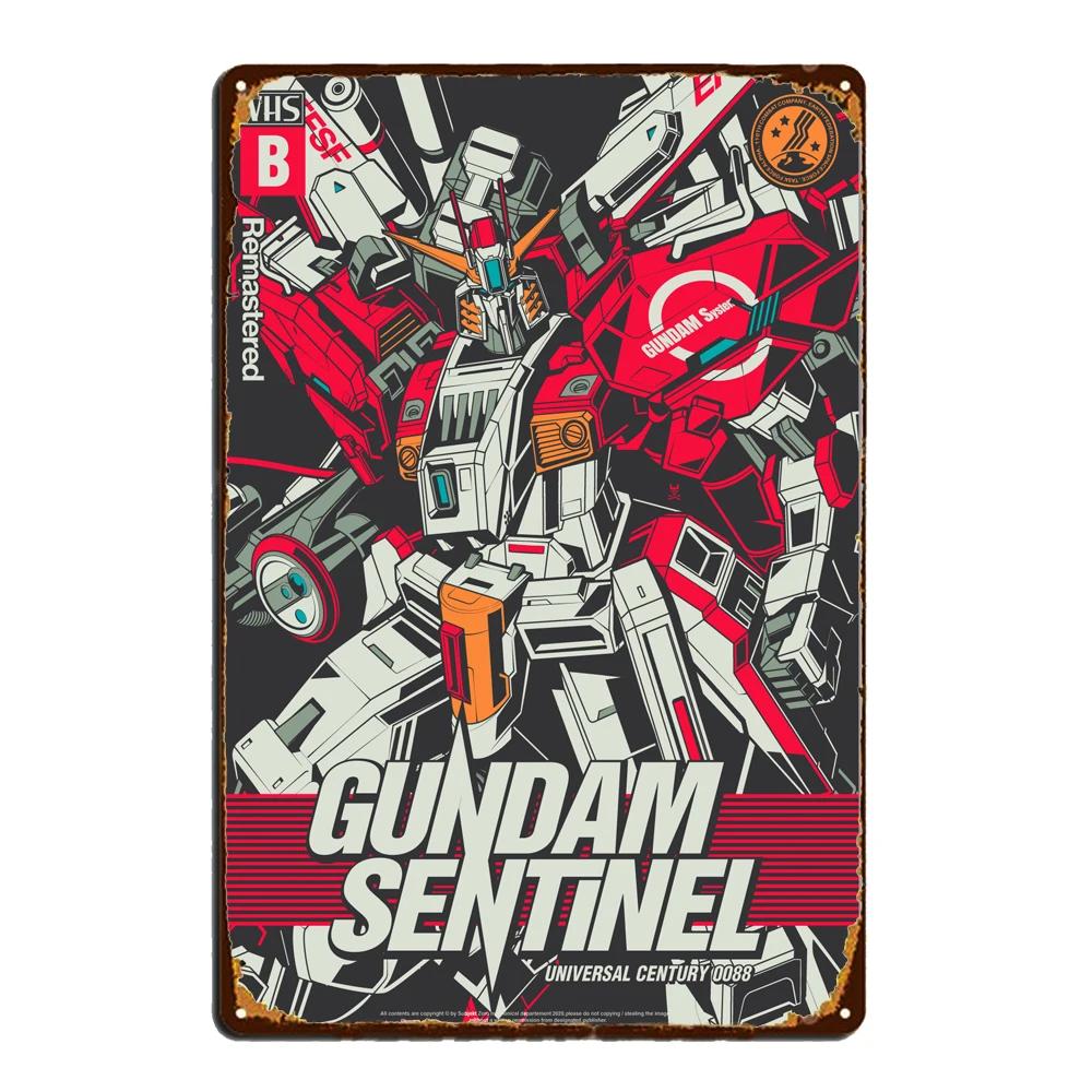 Sci-Fi Anime Robot Metal Wall Sculpture|Tin Sign,Vintage Cartoon Poster,Halloween&Christmas Gift,Man Cave/Garage Decor