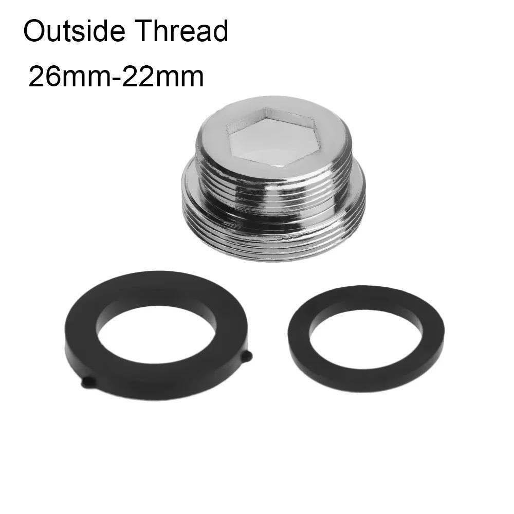 Tap Aerator Connector Metal Outside Inside Thread Water Saving Adaptor Kitchen Faucet With Gasket 16/18/20/22/24/28/mm to 22mm