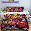 Horror Clown Circus 3pcs Bedding Set Duvet Cover Closure Includes 1 Duvet Cover & 2 Pillowcases for All Seasons Bedroom Home Dorm Decor
