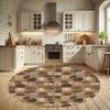 3D Stone Pattern Round Rug Modern Gray Area Rug Non Slip Washable Carpet Circular Floor Mat Living Room Bedroom Home Decor