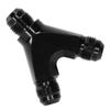 Anodizare Neagră Adaptor Fiting Bloc Y cu 3 Căi Aluminiu Accesoriu Auto 8AN Tată la 2X AN8 8AN Tată