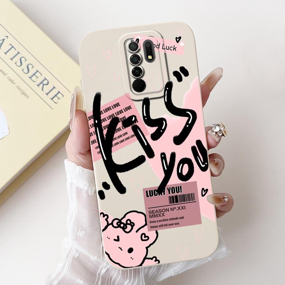 For Xiaomi Redmi 9 Case Lovely Panda Rabbit Cartoon Soft Liquid Silicone Shockproof Cover For Xiaomi Redmi 9 Prime Redmi9 Fundas