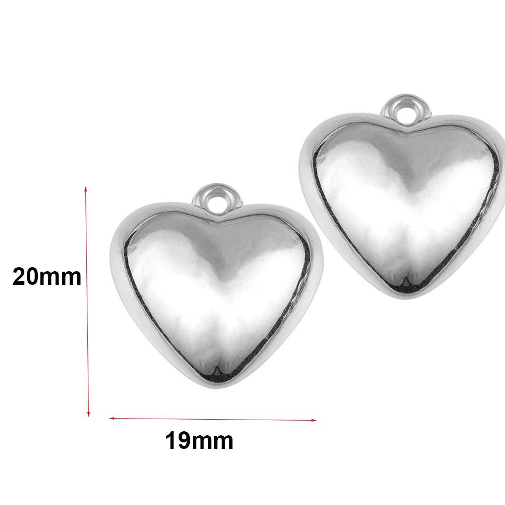 20pcs Heart Cute CCB Loose Beads For Necklace Pendant Heart Star Charms For Jewelry Making Supplies DIY Necklace Spacer Beads