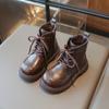 New Girls' Boots Winter Versatile Children's Fashion Ankle Boots Simple Trend Kids Causal Cotton Boots Round-toe Non-slip Zipper