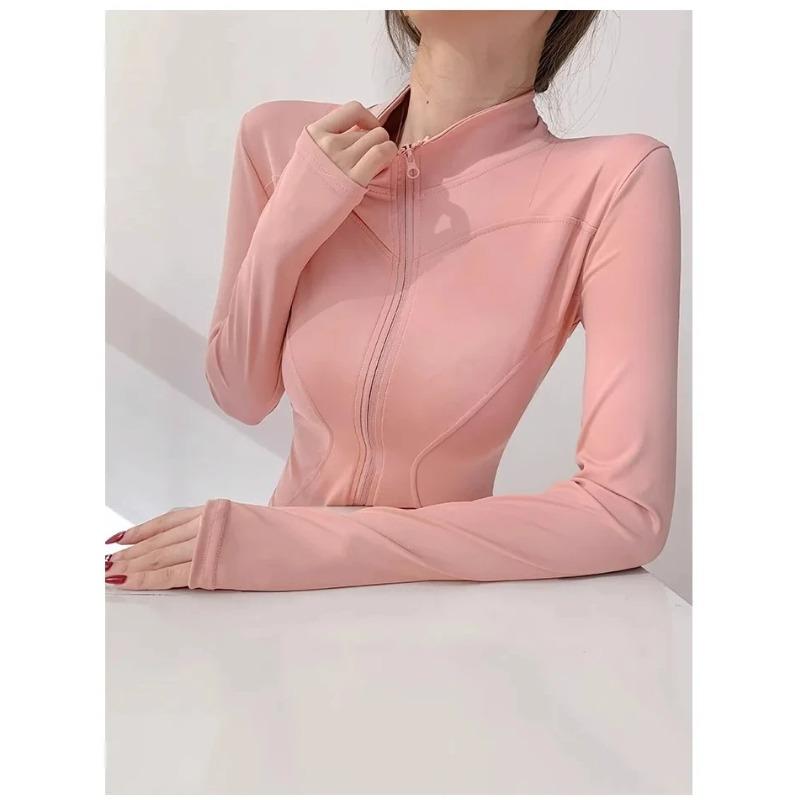Sun Quick Drying Sports Coat Women's Tight Yoga Jacket Long Sleeve Zipper Jacket Running Fitness Women's Jacket