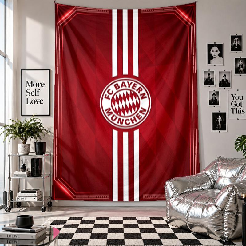 Bayern Munich Wall Tapestry Home Decor Wall Hanging Cloth for Bedroom Living Room Background