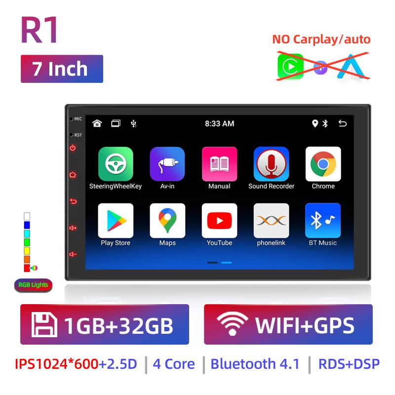 

Android 13 2 Din автомобильный радиоприемник carpla Auto 7 9 10 13,1 дюйма универсальный WIFI GPS аудио мультимедийный плеер для Nissan Toyota Kia Honda