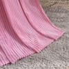 Solid-Color Mink Fleece Striped Blanket Flannel Blanket Thickened Yoga Blanket