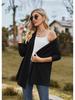 2023 Autumn/Winter Solid Color Long Sleeve Loose Cardigan Coat for Women