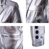 Men Bling Sequins Tuxedo Suit Two Button Party Coat Blazer Gentleman Jacket