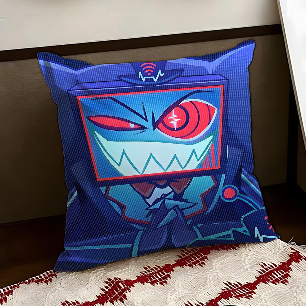 HHazbin HHotel Anime Cushion Cover Reversible Soft Durable Pillow Cover Home Car MultiScene Use for Daily Comfort