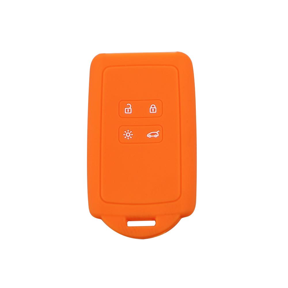 Silicone Car Key Cover Set Fit for Renault Koleos Kadjar Megan 2016-2020 for Samsung QM6 Remote Key Holder Protector Case