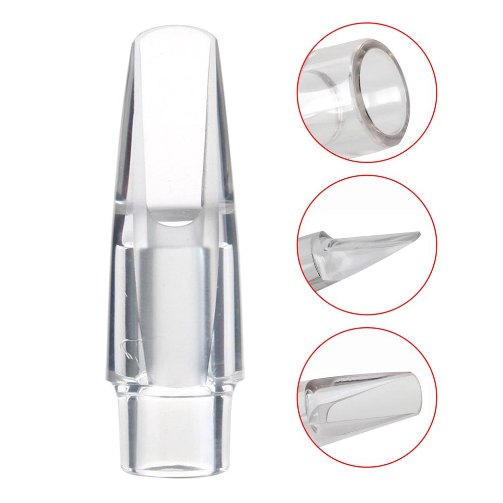 Alto Saxophone Transparent Mouthpiece E flat Crystal Mouthpiece Mini Portable for Beginner Music Player