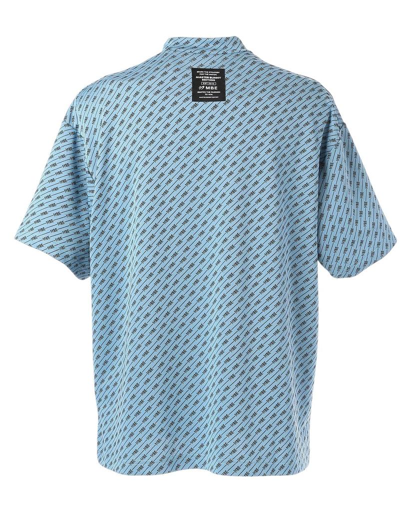 Master Bunny Kurzarm Hoher Kragen Shirt Logo Golf Unterhemd 5 Herren (Verzerrtes Muster) / / 758-5167503 110_Sax [L]