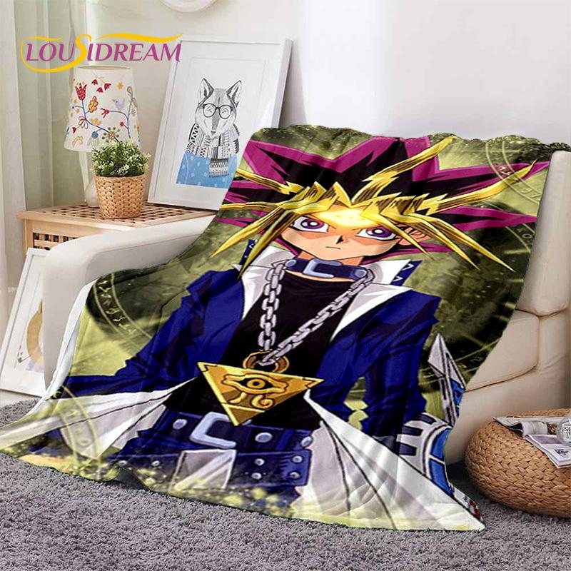 Yu-Gi-Oh Anime MONSTER CARD Cartoon Soft Blankets,Throw Blanket Comfortable Blanket for Picnic Beds Sofa Home Bedroom Kids Gifts