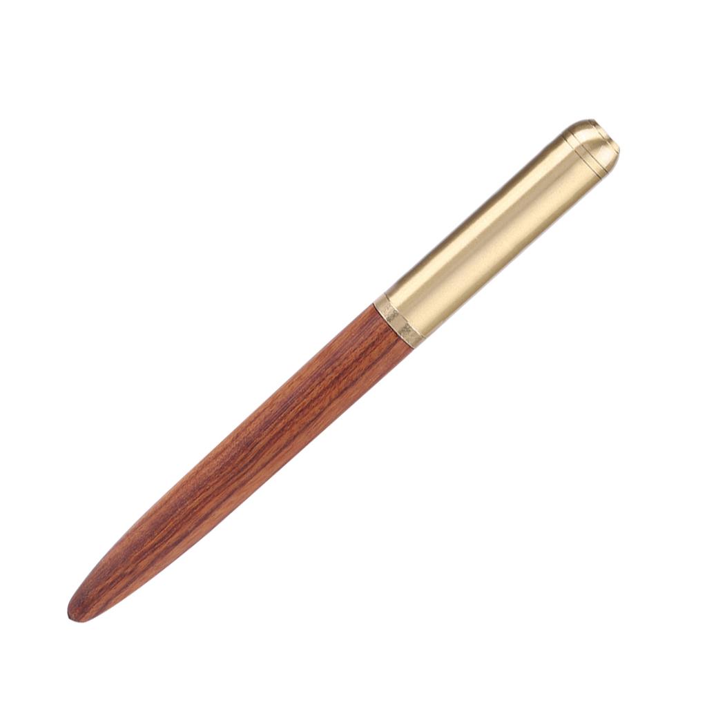 High Grade Wooden Fountain Pen Wood Stationery Business Office Supplies 0.7mm (Rose Wood)