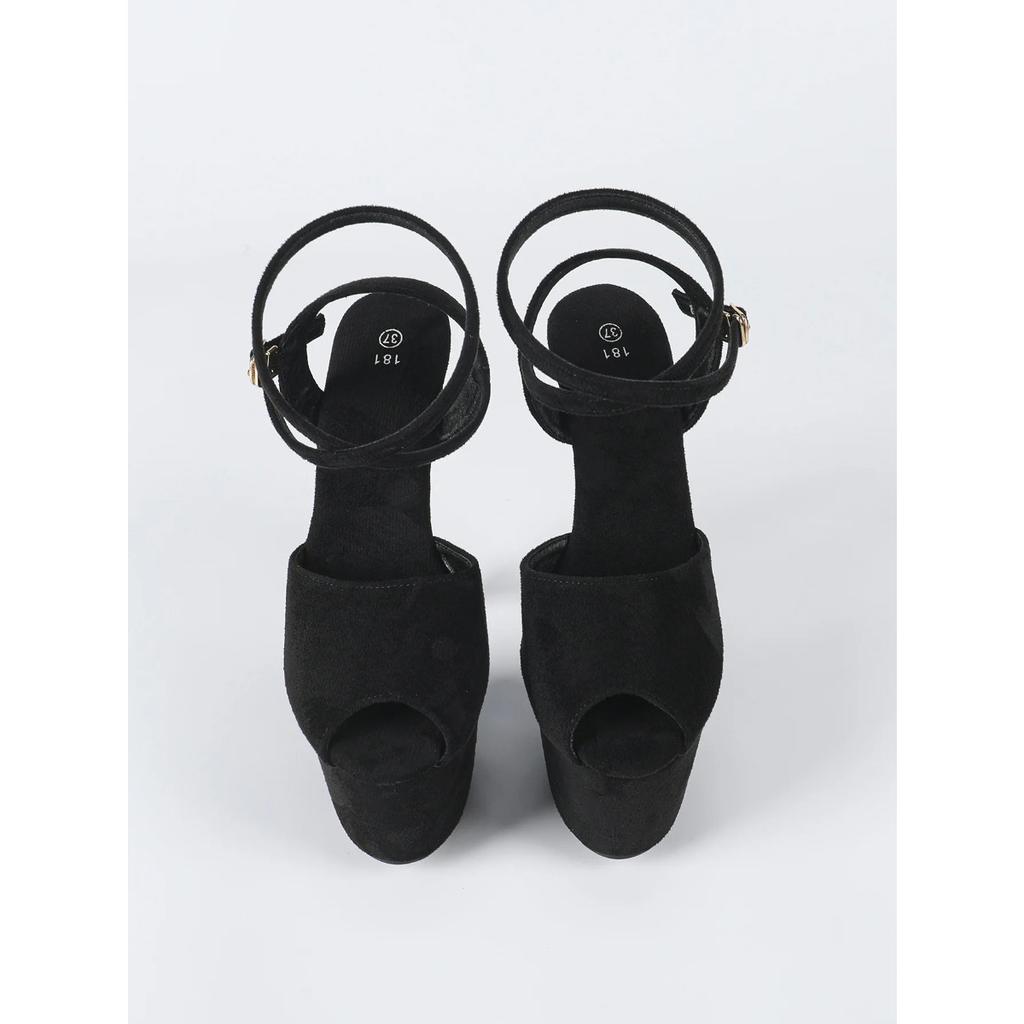 17cm Sexy Suede Nightclub Pole Dance Super High Heels Hate Sky High Model Catwalk LFD-181-Q36