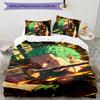 Zoro 3-teiliges Bettwäsche-Set Bettbezug Verschluss Enthält 1 Bettbezug & 2 Kissenbezüge für Alle Jahreszeiten Schlafzimmer Zuhause Wohnheim Dekor