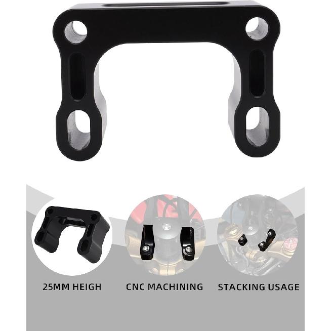 Handlebar Risers for Electric Dirt Bike,25mm CNC Handle Stem Bar Lifting Pads Mount for Edirt Surron Light Bee/Talaria XXX Sting MX3 R MX4/E Ride