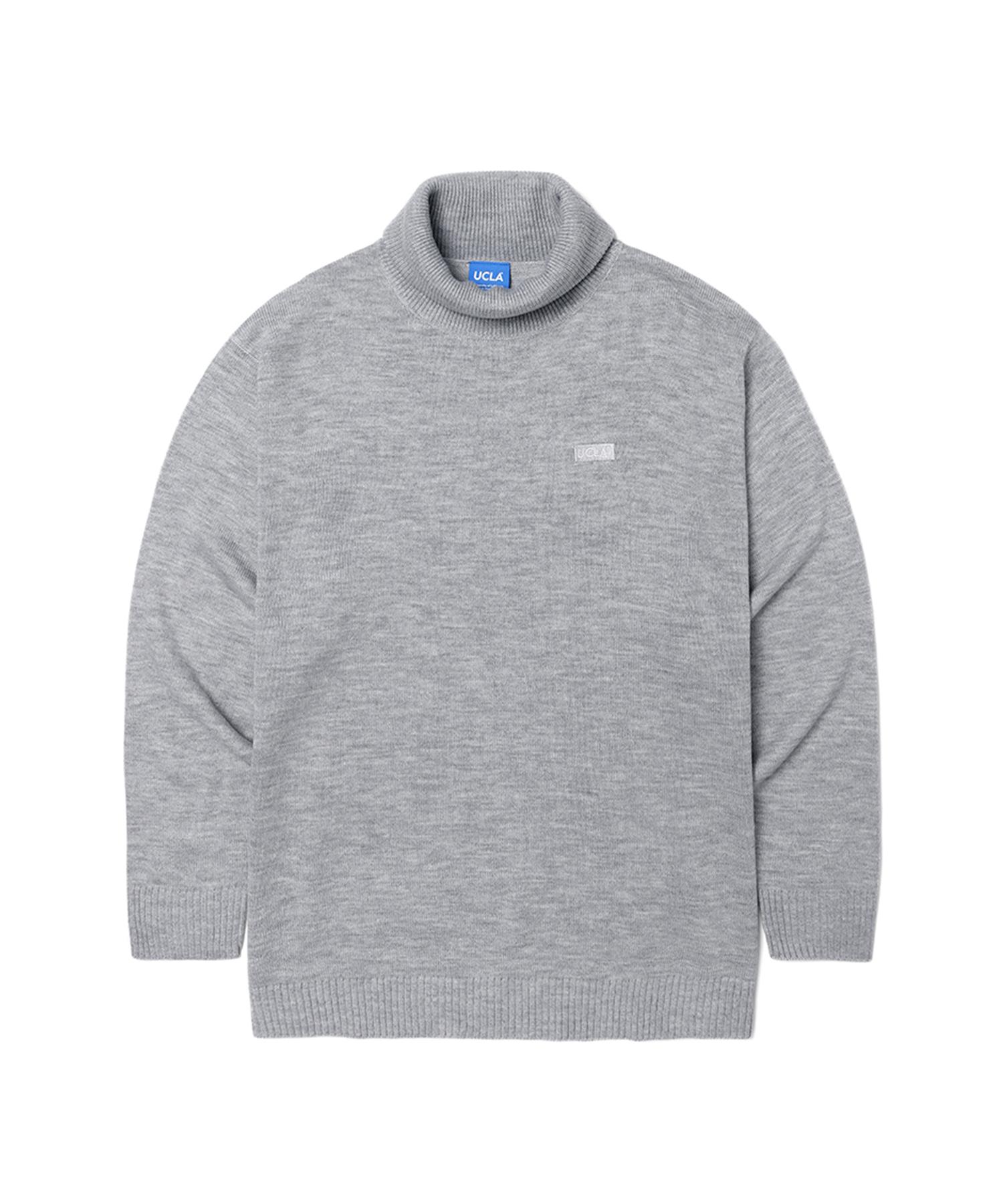 Ucla Basic Logo Turtleneck Sweater [L-M-Grey](Uyalk12_12) L-M-Grey(12)/Lll
