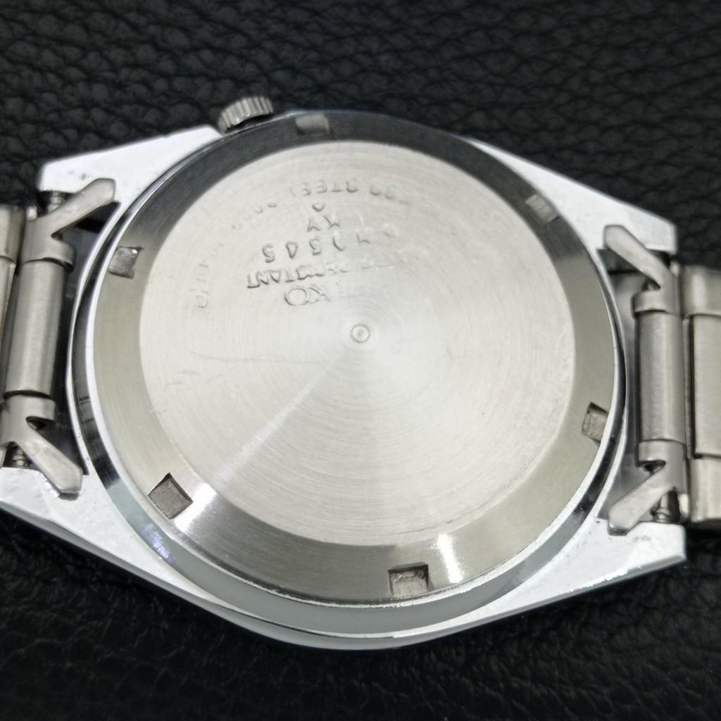 AUTOMATIC VINTAGE REFURBISHED SEIKO 5 JAPAN MENS GREEN DIAL WATCH a446219-1