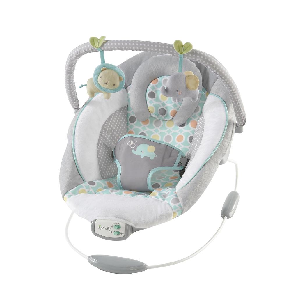 Ingenuity Bouncer Morrison 0 Months Baby Chair Baby Products Indoor Play Equipment Melody Function Gray Blue 11203