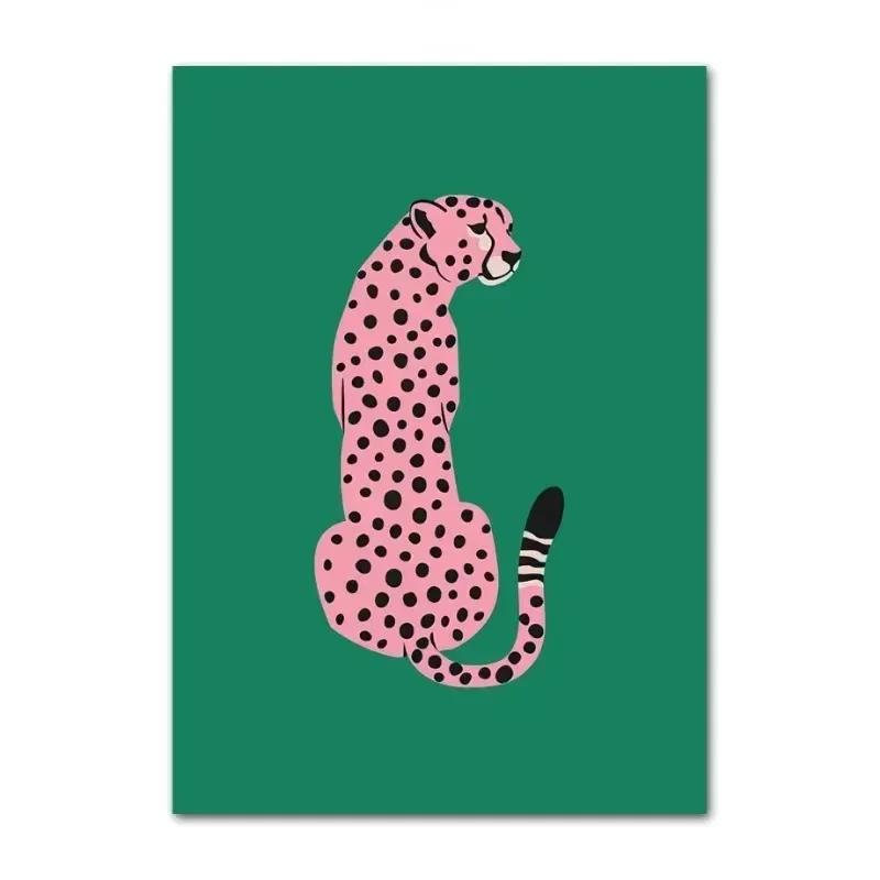 Fashion Leopard Animal Living Room Carpet Retro Art Bedroom Bedside Kitchen Mat Home Coffee Tables Large Area Rug Decoration