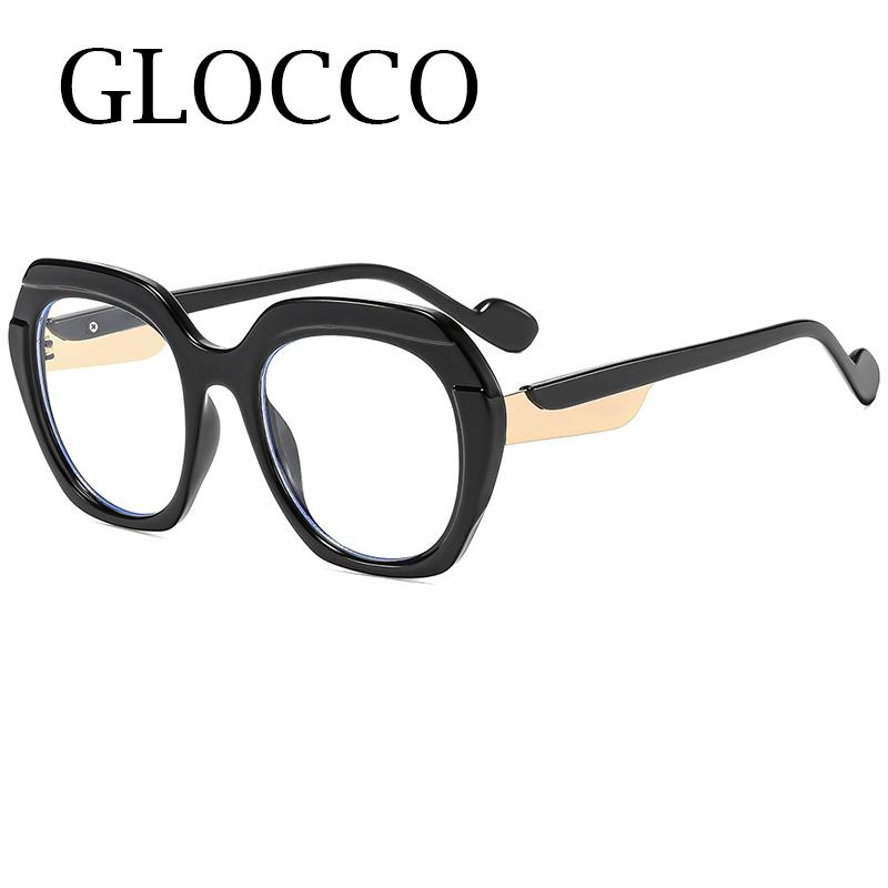 Fashionable Big Frame Anti Blue Light Women Presbyopic Glasses HD Computer Eyeglass Reading Strength 0 to +6 0