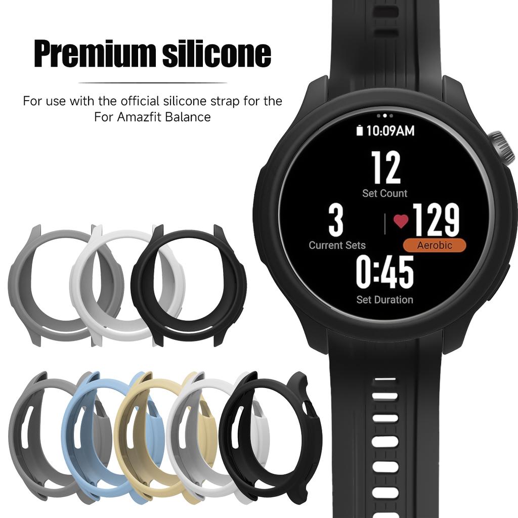 Silikonarmband+Hülle Für Amazfit Balance Verstellbares Sportarmband Smartwatch Anti-Fall Kratzfestes Armband Uhrengehäuse Set Zubehör