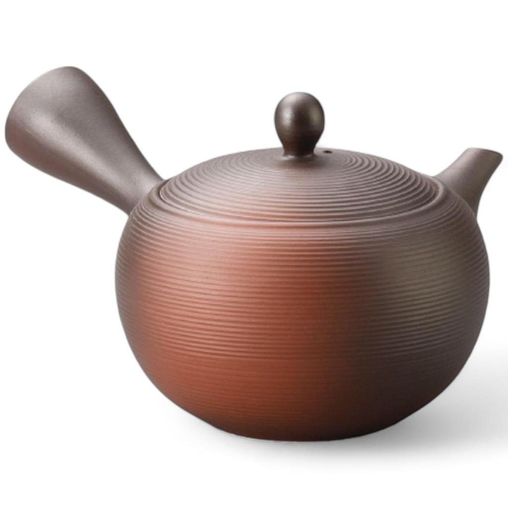 Showa Nostalgia Tokoname Ware Ceramesh Teapot with Made in Japan J-kitchens Pot, Strainer, 430cc,