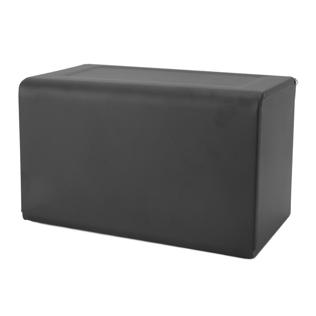 Toilet Paper Holder with Shelf Space Aluminum Waterproof Wall Mounted Tissue Roll Holder Box for Bathroom Kitchen Black