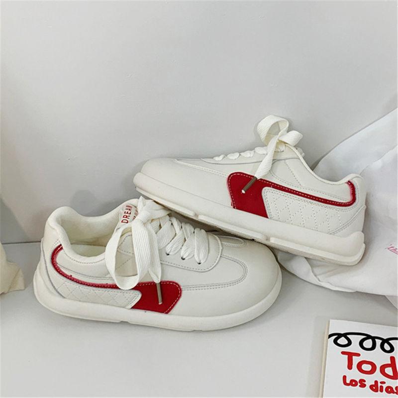 New niche design thick baseplate shoes women's fashion trend student versatile leisure sports little white shoes