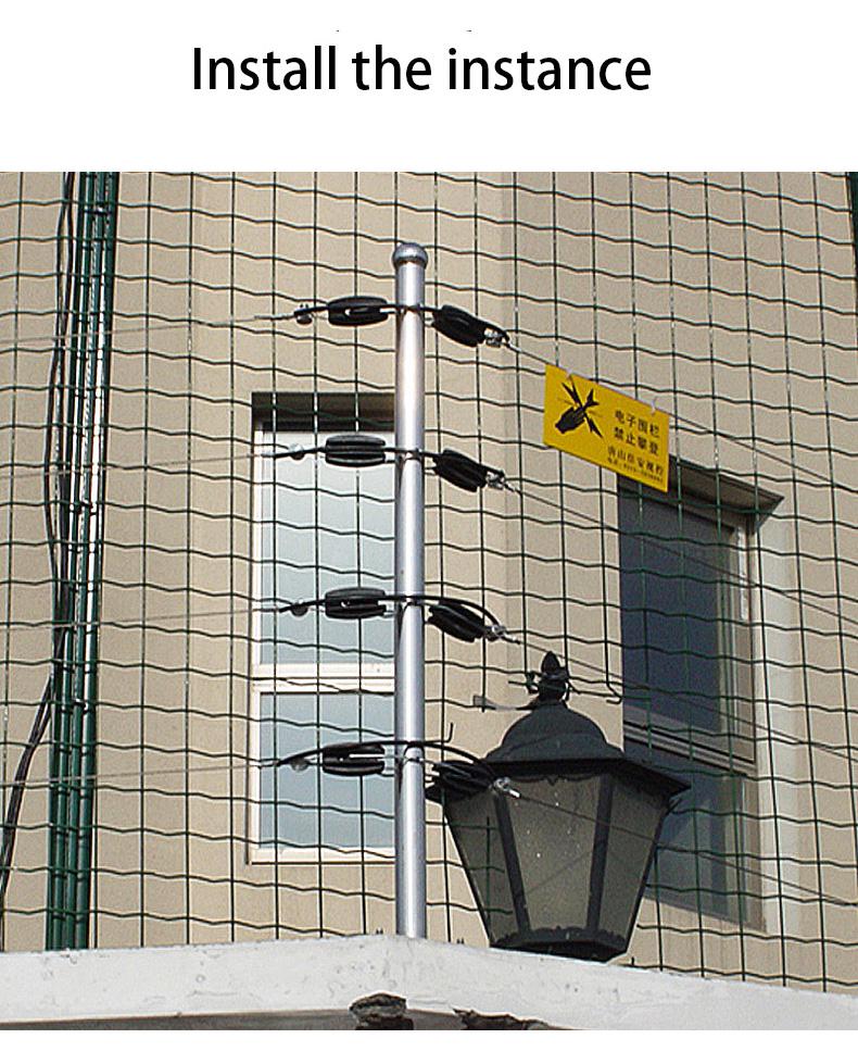 Rechteckrohr-Anschluss Elektrischer Zaunpfahl-Isolator