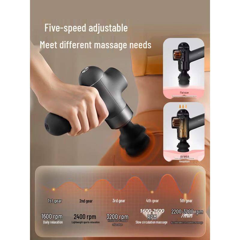 Philips Mini Deep Tissue Massage Gun PPM3107G CN Plug (adapter Included)