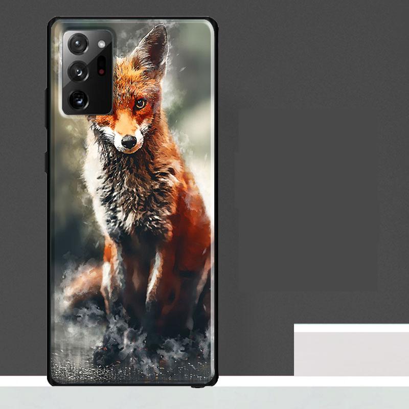 

Funny Red Fox Animal Case For Samsung Galaxy S24 Ultra S23 S22 S21 S25 Ultra S9 S10 S20 Plus S25 FE Phone Cover Galaxy S24 FE