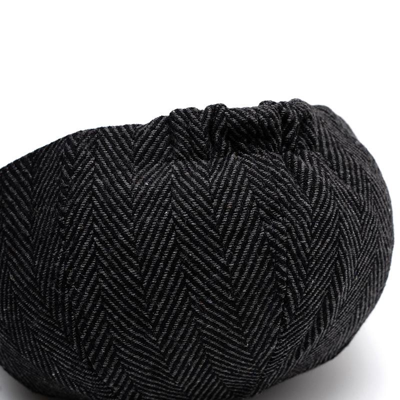 Βρετανικό Καπέλο Νεαροπωλητή Ανδρικό Φθινοπωρινό Χειμερινό Vintage Οκταγωνικό Καπέλο Μπερές