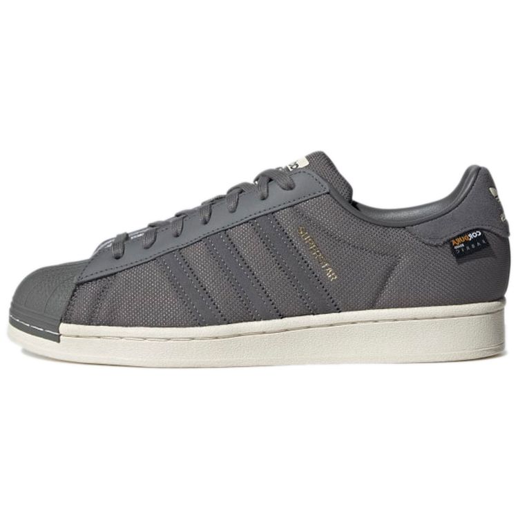 

Adidas Superstar Grey Gold Metallic Men Sneakers Grey-Four Chalk-White GZ1602 42