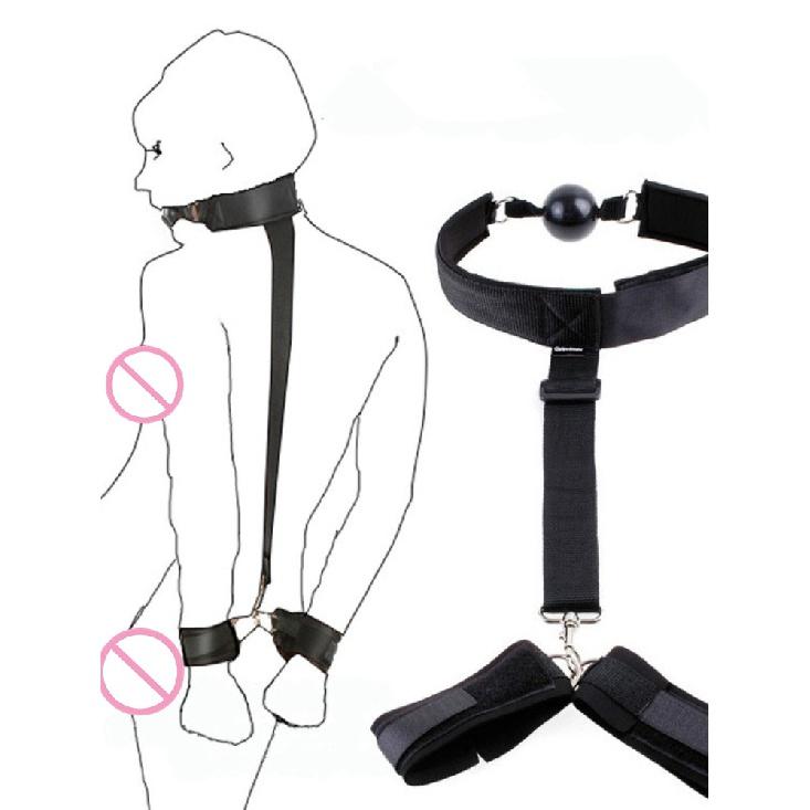 Bondage Handcuffs&Neck Pillow&Ankle Cuff BDSM Bondage Set Flirting Sex Toys for Woman Couple Restraints Erotic