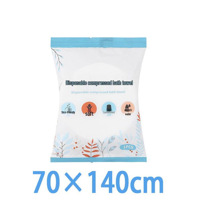 Portable Compressed Pure Cotton Towel Pack - Disposable Face & Bath Towels for Travel, Sterile & Thickened for Enhanced Cleansing.