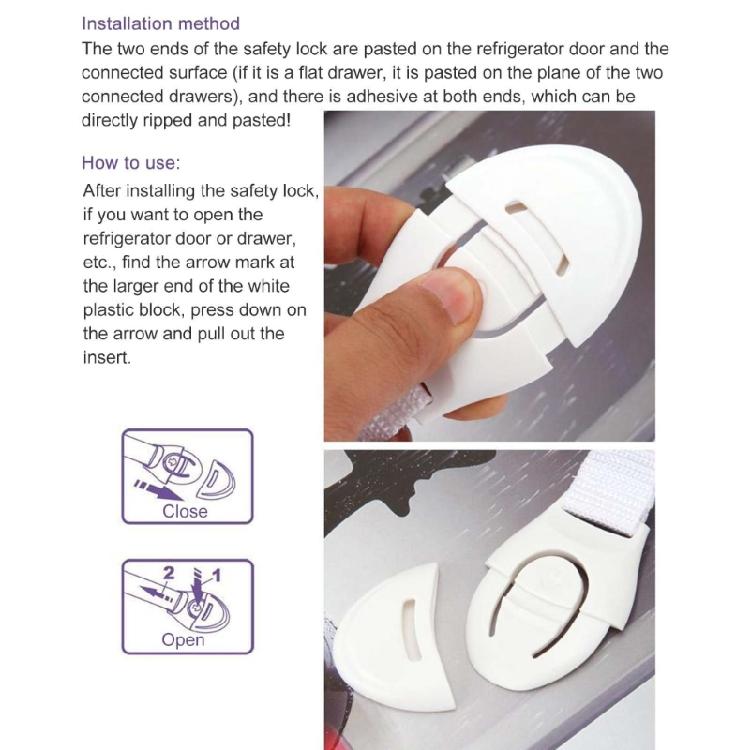 Infant Protective Lock for Household Safety 10 Pack Babyproof Your Cabinets Appliances Toilets Daily Use Accessory