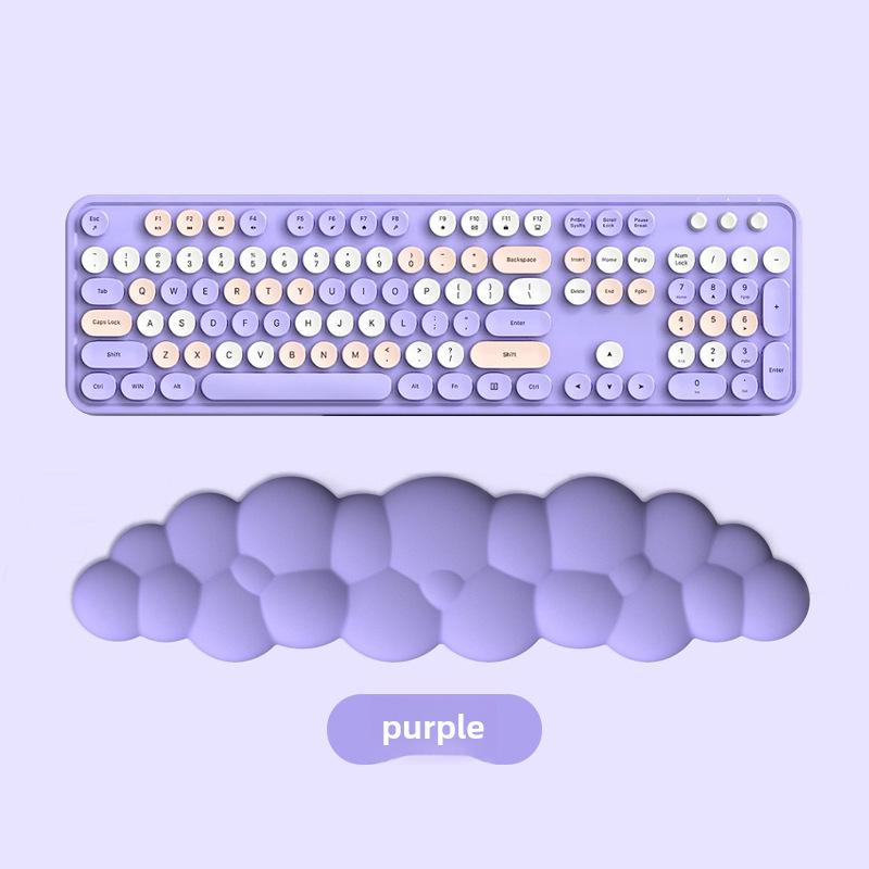 Vendita Calda Supporto da Polso in Memory Foam a Tinta Unita per Tastiera per Digitazione su Desktop