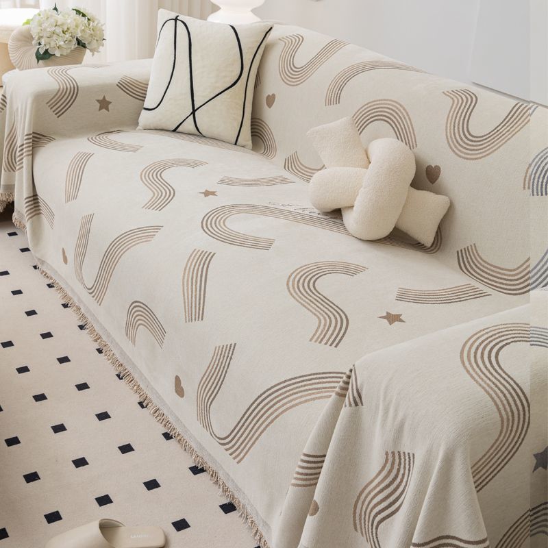 Sofa Towel All-season Universal Cover Cloth with Full Cover and Double-sided Use, Chenille Universal Cover, Anti Cat Paw Sofa Mat