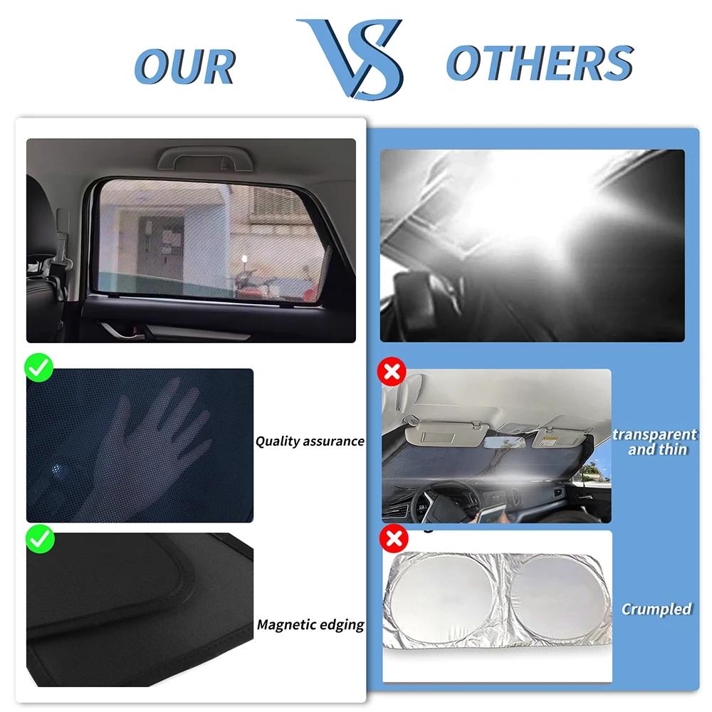 Custom Magnetic Car Window Sunshade For BYD Song Plus 2021 2022 2023 2024 2025 Seal U EV Curtain Mesh Front Windshield