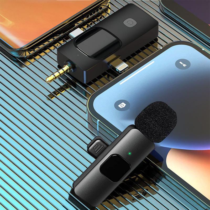 Wireless Lavalier Microphone: One-to-One/One-to-Two, Reverb & Monitoring, Noise Reduction for Live Streaming